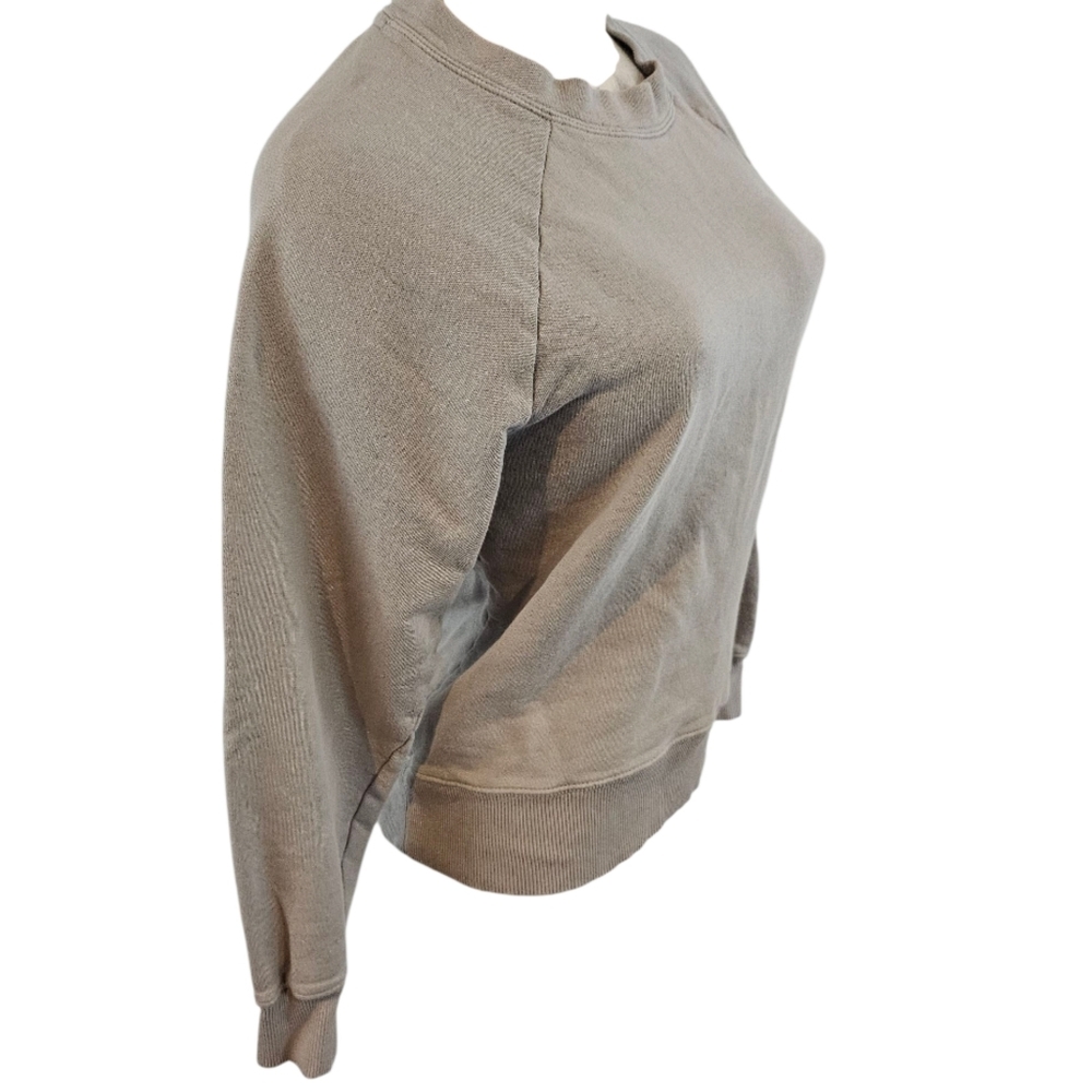 3/$25 Zella Size XXS Tan Crew Neck Sweater with Ribbed Details - Picture 4 of 7